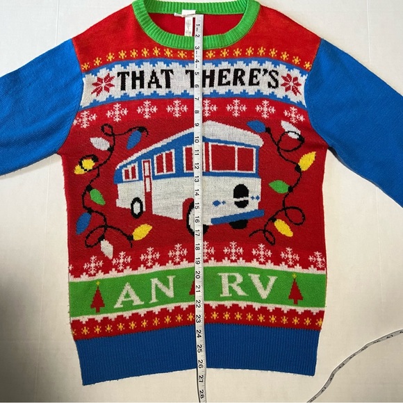 National lampoons Christmas vacation ugly but Awsome Christmas sweater medium - Picture 3 of 8
